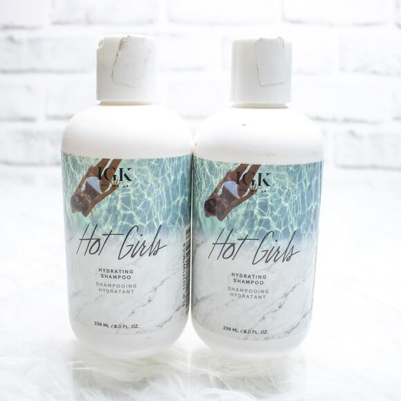 IGK Hot Girls Hydrating Shampoo LOT OF 2 Moisturizing Frizz Control Color Safe - Picture 1 of 5